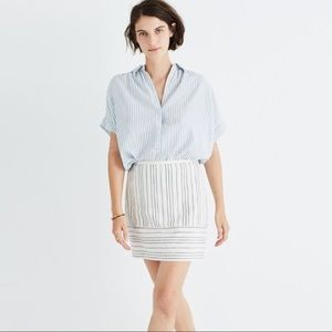 Madewell Gamine Striped Mini Skirt